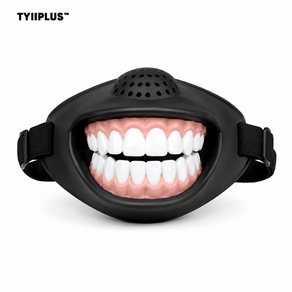 TYIIPLUS™ Funny Smile Dog Muzzle – Novelty Big Teeth Pet Mask with Adjustable Straps