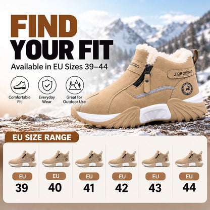 TYII™ Unisex Winter Fleece-Lined Ankle Boots – Warm Non-Slip Snow Boots