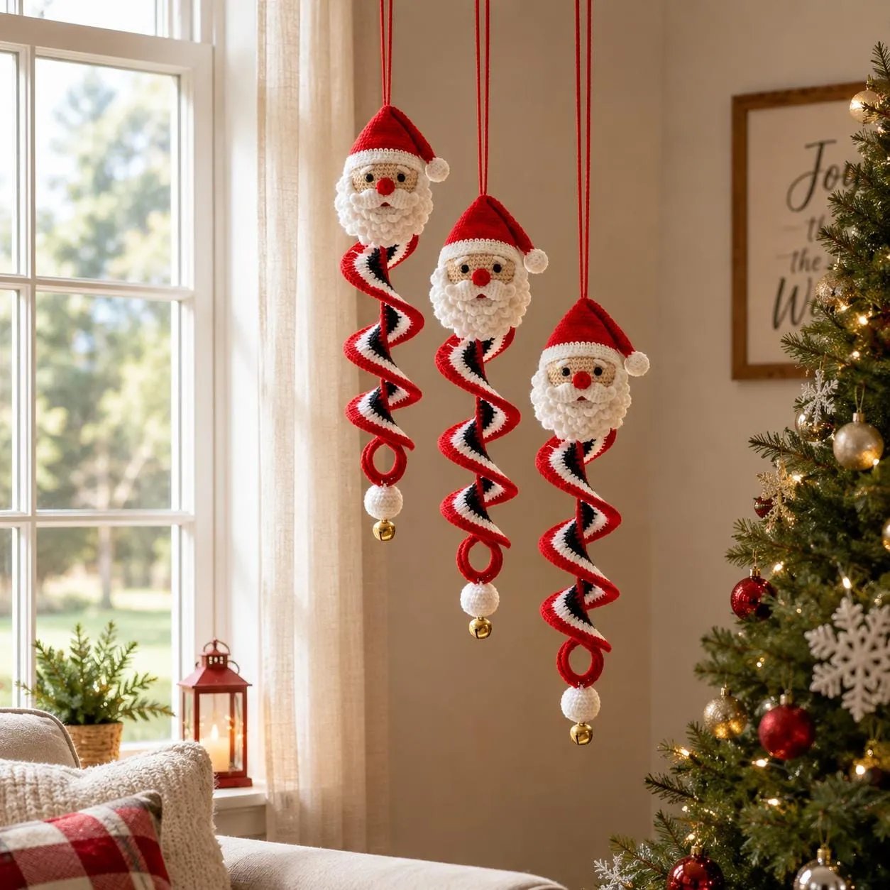 ☃️ Crochet Snowman Spiral Ornament DIY Kit