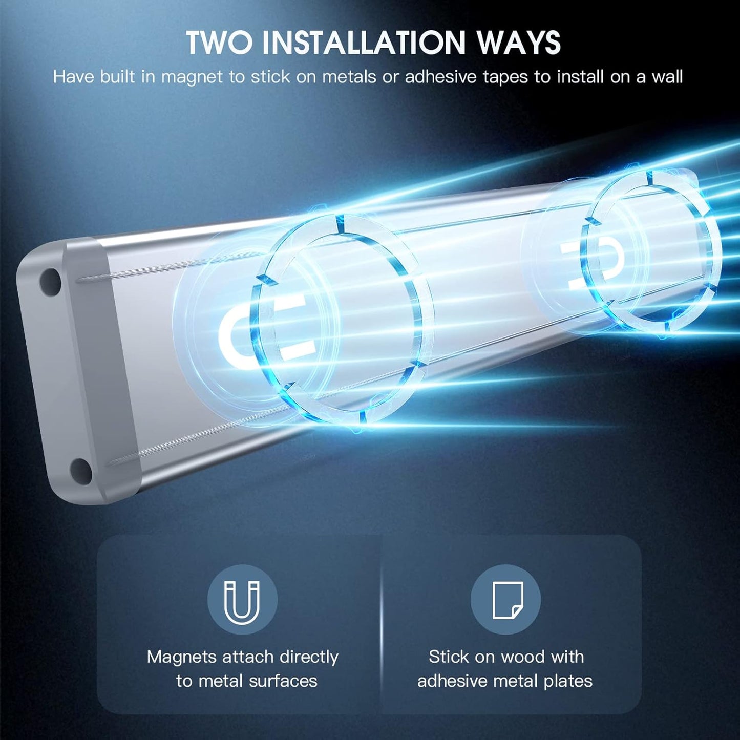 【FREE SHIPPING】TYIIPLUS Rechargeable Motion Sensor Magnetic Lights for Kitchen, Stairs, Closet