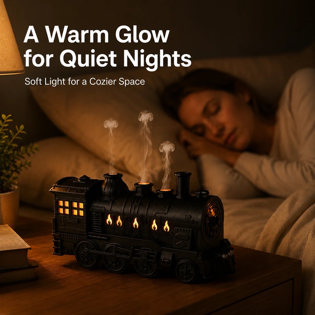 🚂♨️ Vintage Steam Train Aroma Oil Diffuser & Humidifier