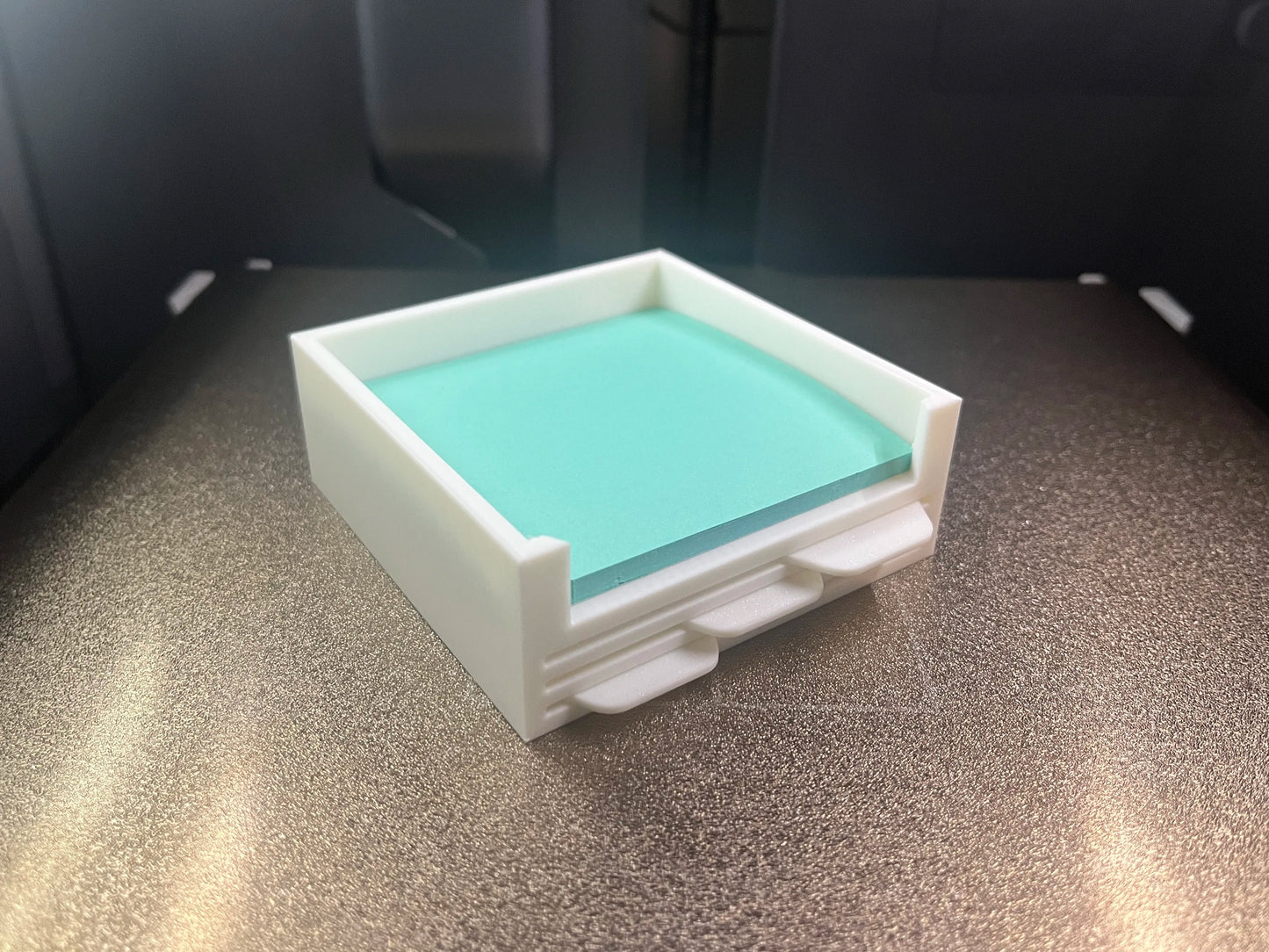 3D-Printed Post-It Note Holder with Stencils