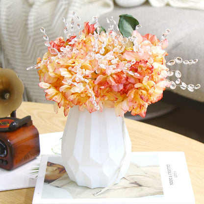 TYIIPLUS™ 50 Pcs Crystal Bead Floral Picks – Sparkling Decorative Stems for Bouquets & Home Decor