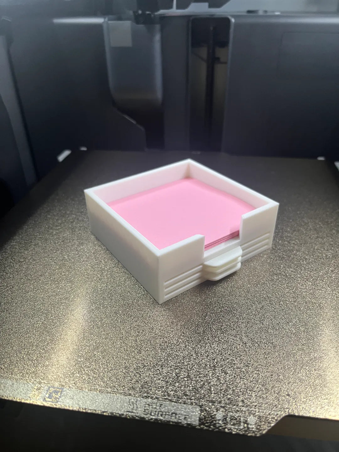 3D-Printed Post-It Note Holder with Stencils