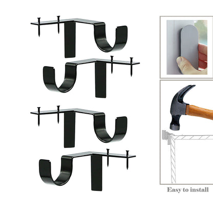 TYIIPLUS No-Drill Curtain Rod Brackets