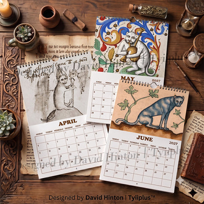 🐱Ugly Medieval Cats 2027 Calendar