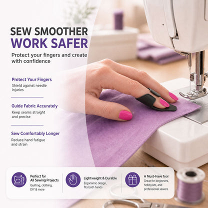 Sewing Finger Protector Clip – Fabric Guide Tool for Safer, Steadier Stitching