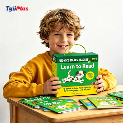 Phonics Makes Readers Box Set – 15 Decodable Learn-to-Read Books for Kids Ages 3–6