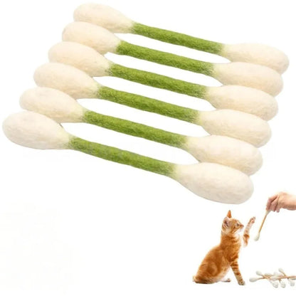 🐱6 Pcs Swabs Large Size Cat Toys with Catnip❤️For Happy, Healthy, and Active Indoor Cats