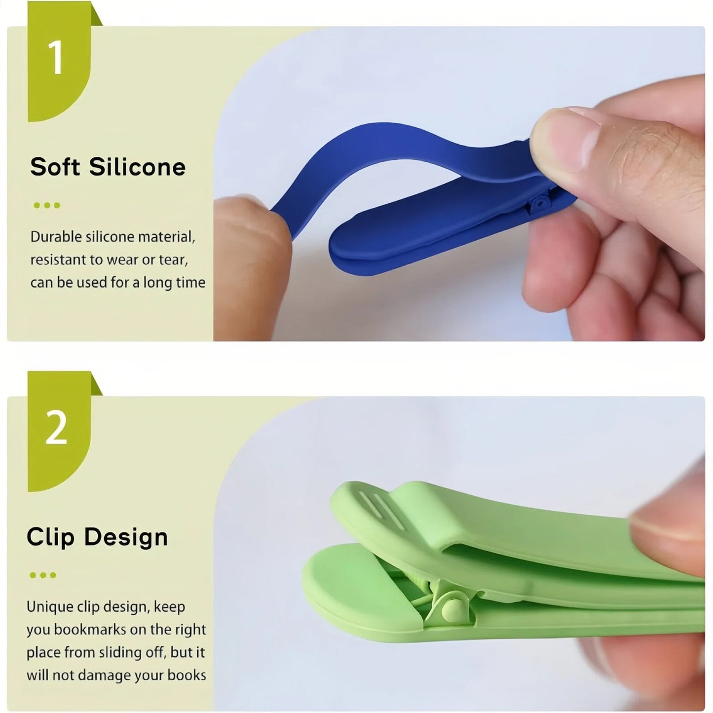 TYIIPLUS Silicone Automatic Bookmark