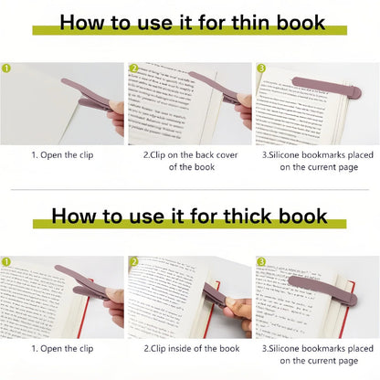 TYIIPLUS Silicone Automatic Bookmark