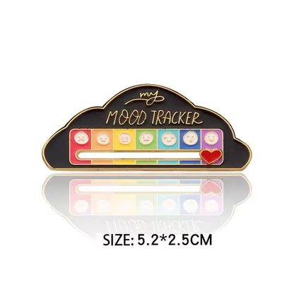 My Social Battery / Mood Tracker Enamel Brooch