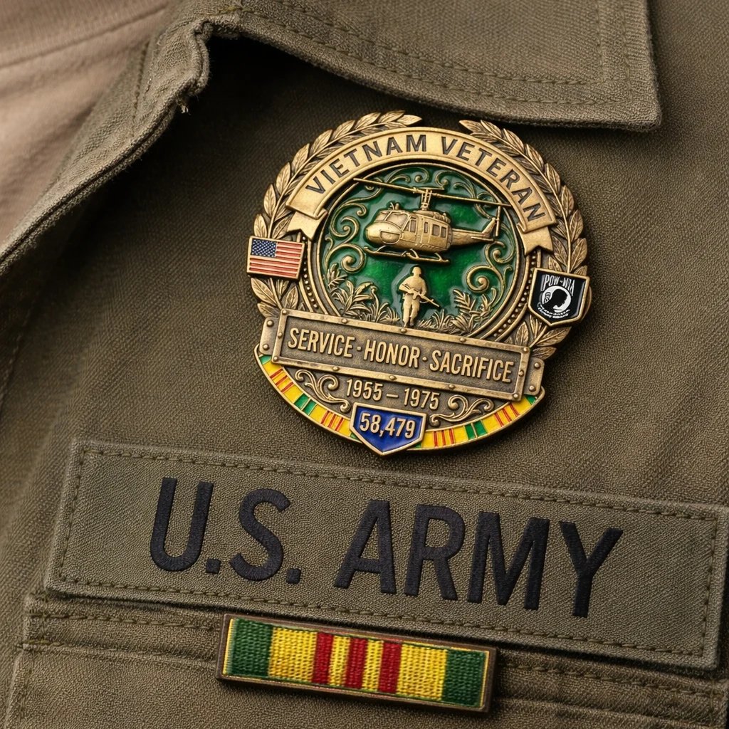 🎖️Vietnam Veteran Honor Commemorative Pin