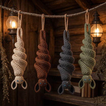 🦇 Crochet Bat Wind Spinner DIY Kit