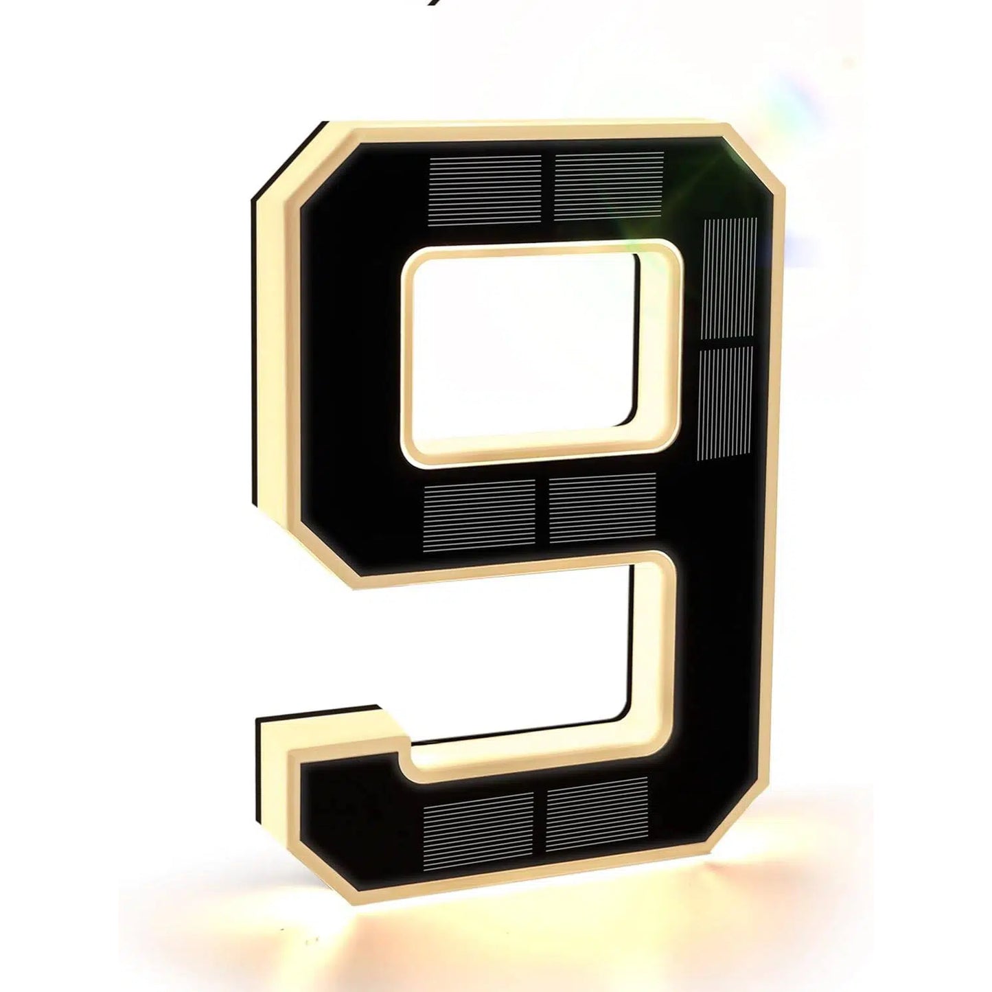 9 Inch Solar-Powered Lighted House Numbers