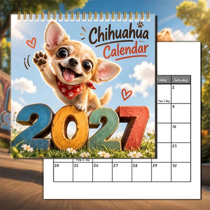 🐕 2027 Chihuahua Wall Calendar