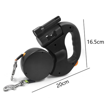 Retractable Dog Leash for Walking Two Dogs