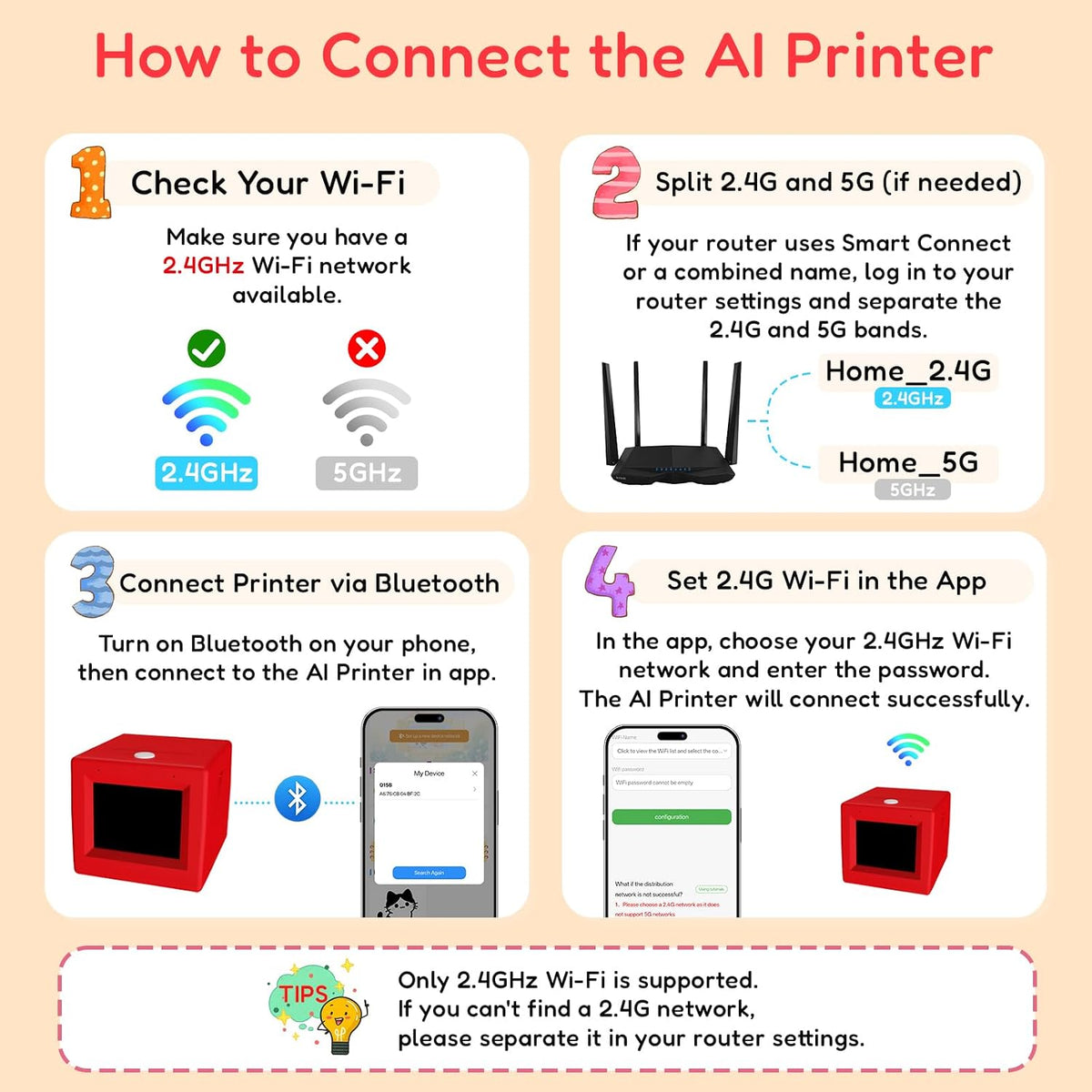 TYIIPLUS AI Voice-Activated Mini Sticker Printer