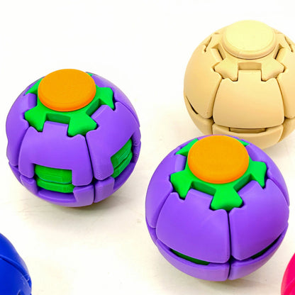 Press-to-Spin Stress Relief Fidget Ball