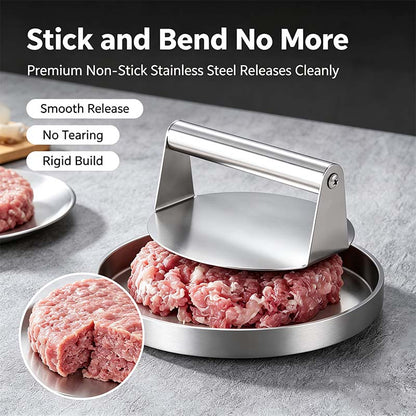 Stainless Steel Burger Press Smash Burger Press- Pro Non-Stick Burger Smasher🍔