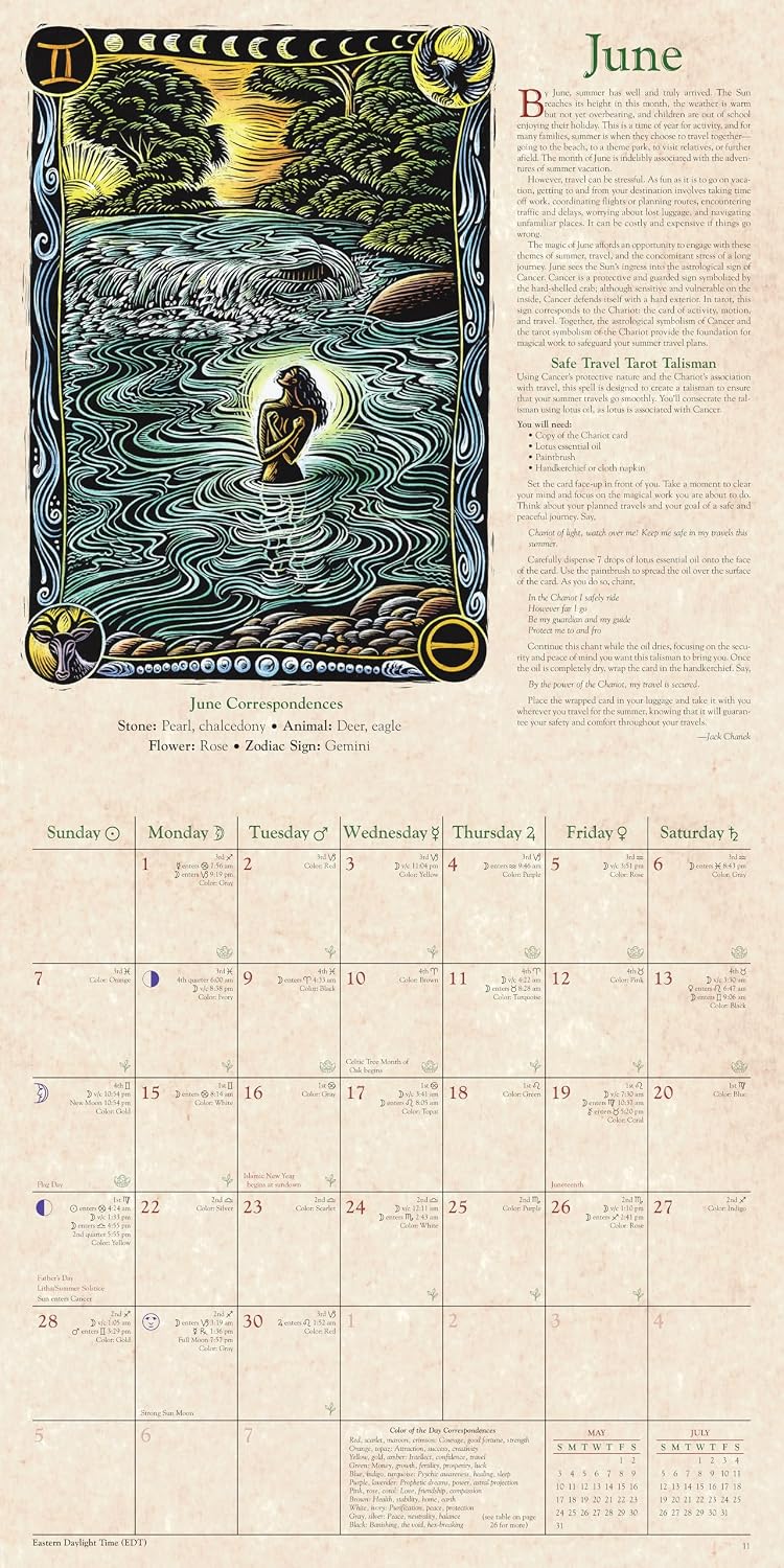 🕯️ 2027 Witches' Calendar – Premium Wall Calendar & Witchy Gift