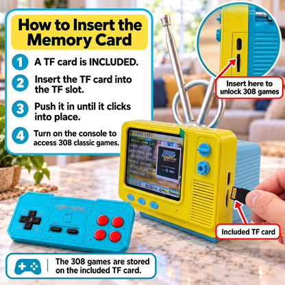 Retro TV 308-in-1 Mini Game Console