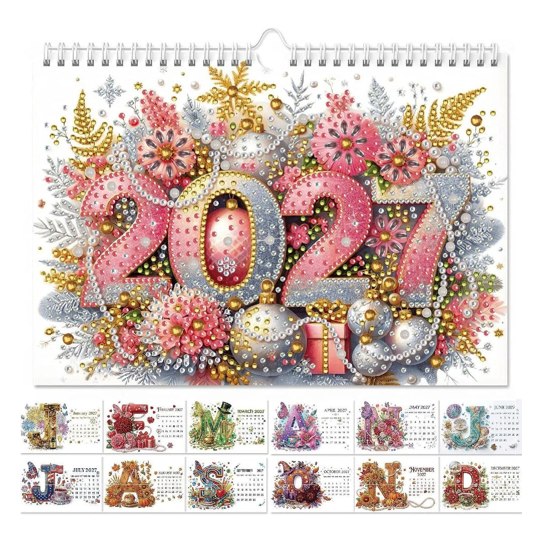 2027 DIY Diamond Painting Calendar Kit