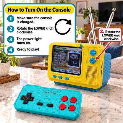 Retro TV 308-in-1 Mini Game Console