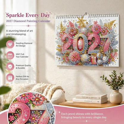 2027 DIY Diamond Painting Calendar Kit