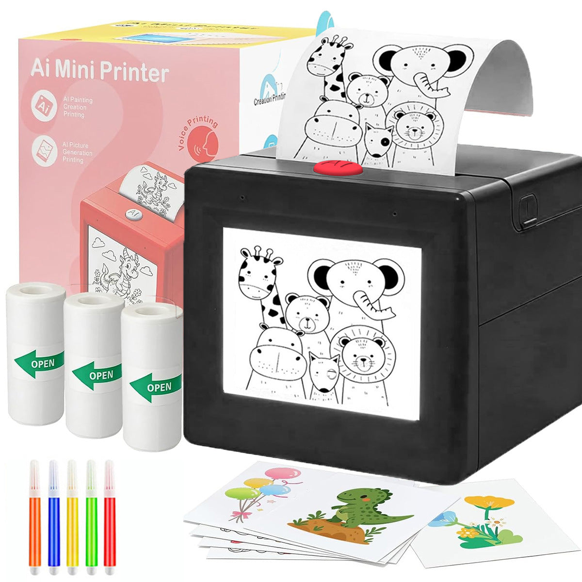 TYIIPLUS AI Voice-Activated Mini Sticker Printer