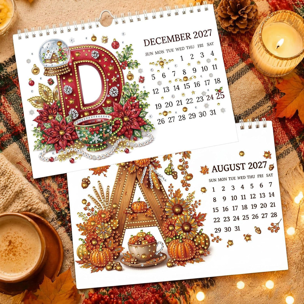 2027 DIY Diamond Painting Calendar Kit