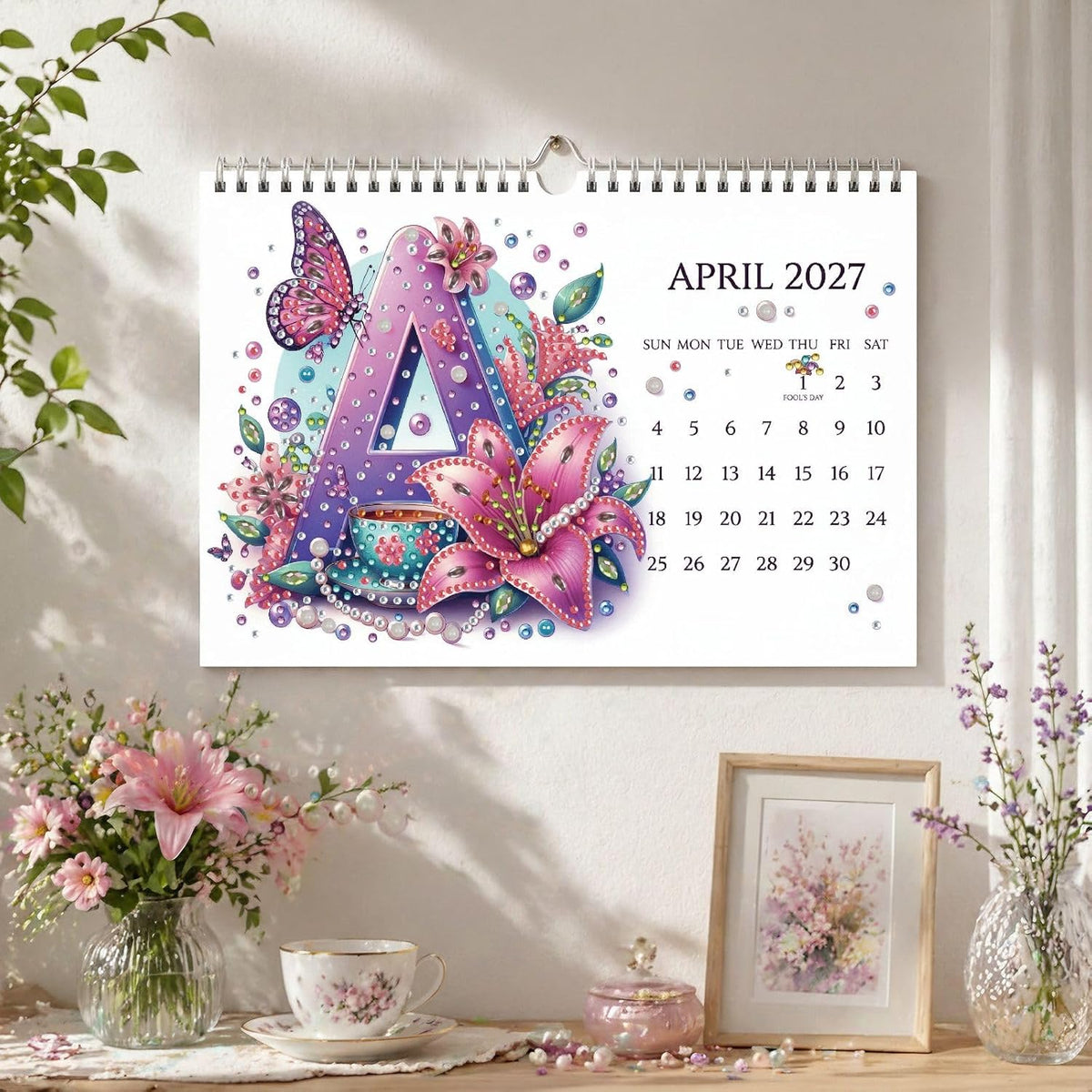 2027 DIY Diamond Painting Calendar Kit