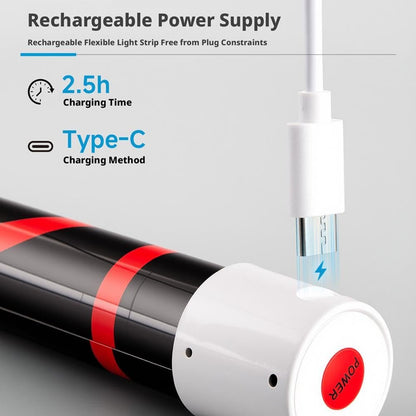 LED Flashlight Stick -🔋Extra-long battery life -7 hours⌛