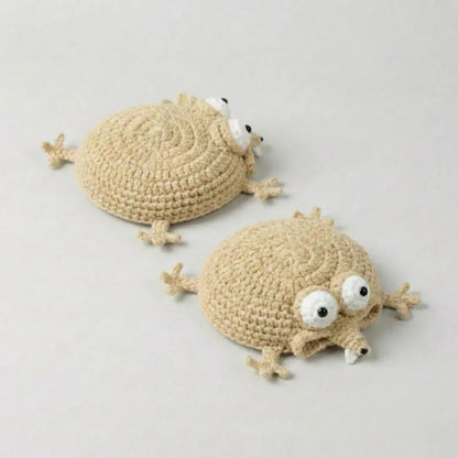 ☕Funny Lizard Crochet Coaster
