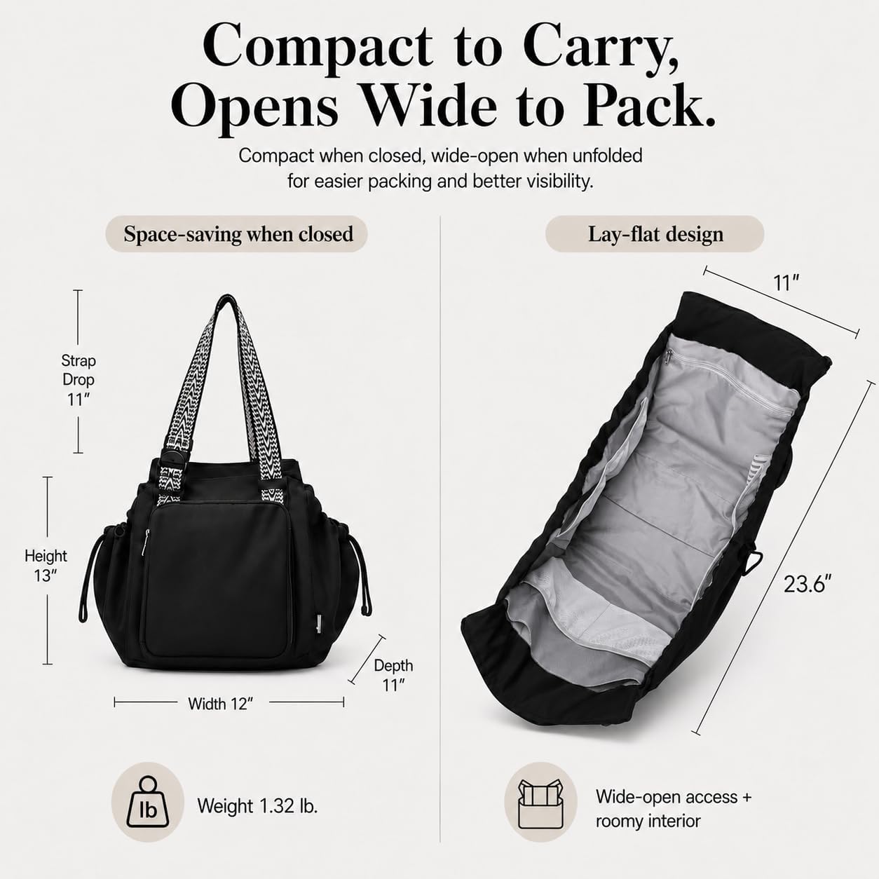 TYIIPLUS™ Convertible Travel Backpack Tote Bag