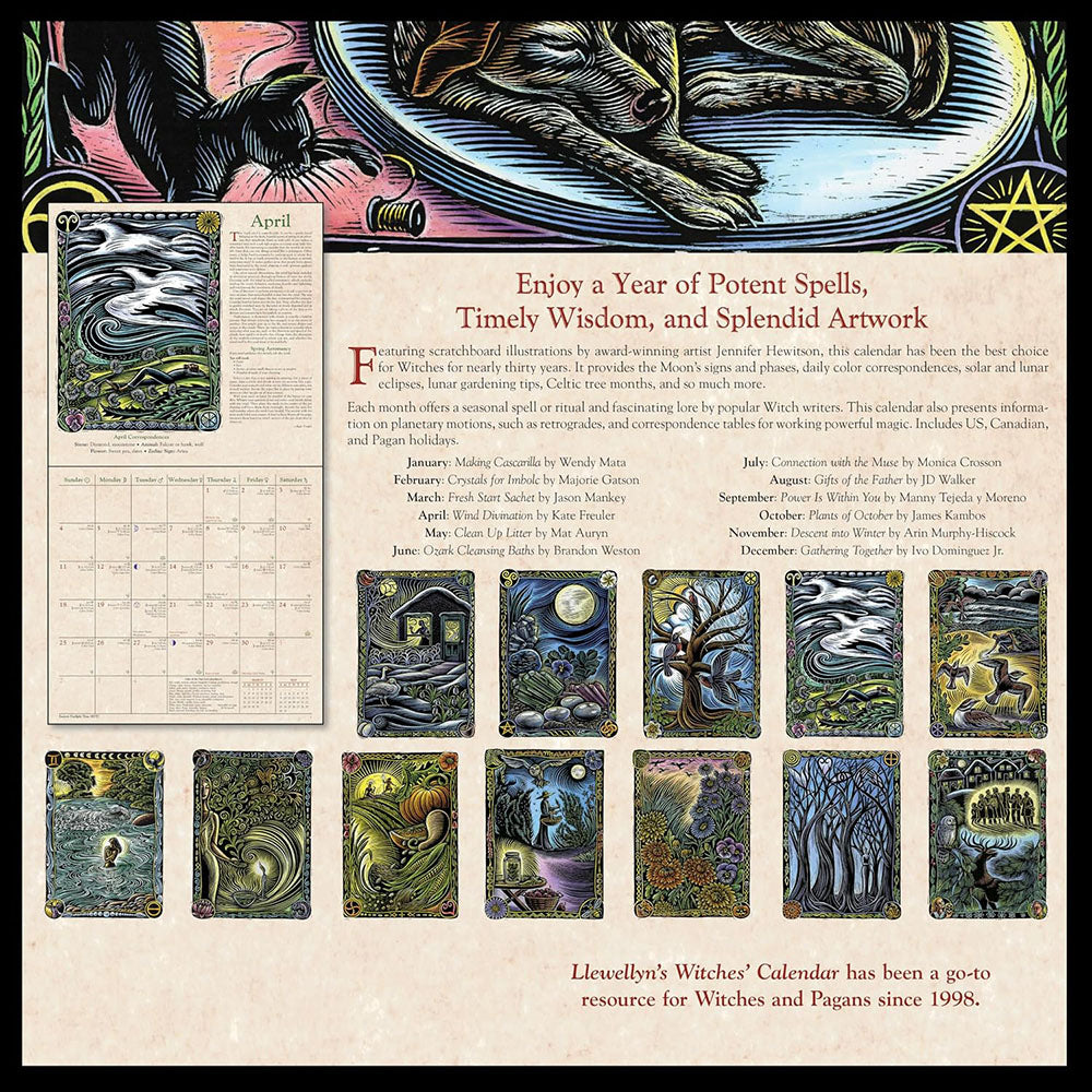 🕯️ 2027 Witches' Calendar – Premium Wall Calendar & Witchy Gift