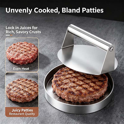 Stainless Steel Burger Press Smash Burger Press- Pro Non-Stick Burger Smasher🍔