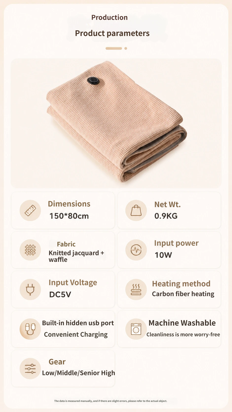 USB Powered Heated Shawl Blanket – Portable & Machine Washable Winter Warmth