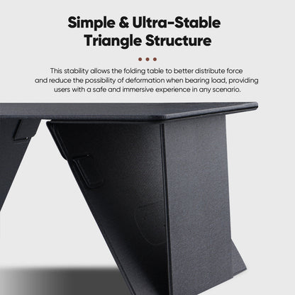 TYIIPLUS Ultra-Slim Foldable Laptop Desk with Integrated Wireless Charging