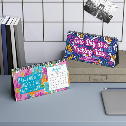 One Day At A Fucking Time | 2027 Funny Sweary Mental Health Desk Calendar