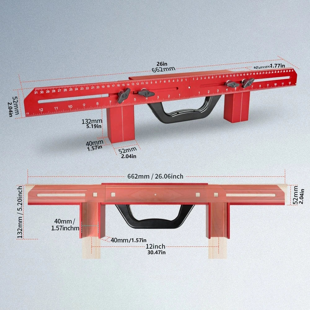 TYIIPLUS Adjustable Woodworking Framing Stud Layout Tool (Up to 30")