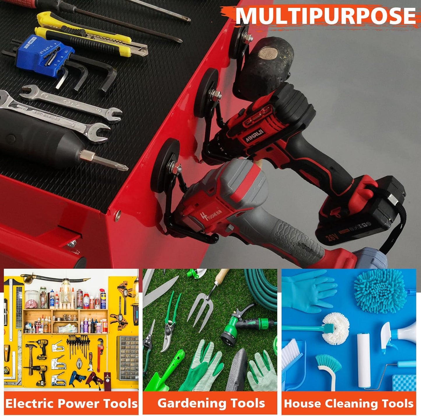 Heavy Duty Magnetic Garage Hooks
