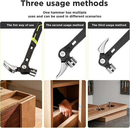 Multifunctional Forged Steel Magnetic Claw Hammer Tool
