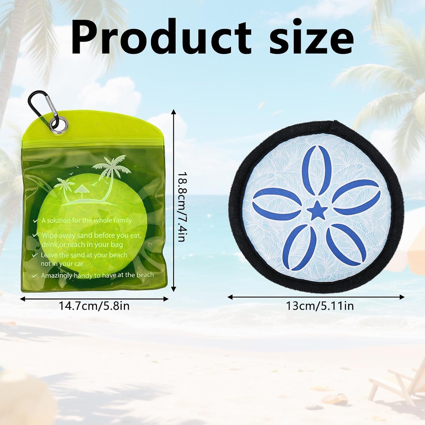 Beach Sand Remover Powder Bag – Talc-Free Natural Beach Essential