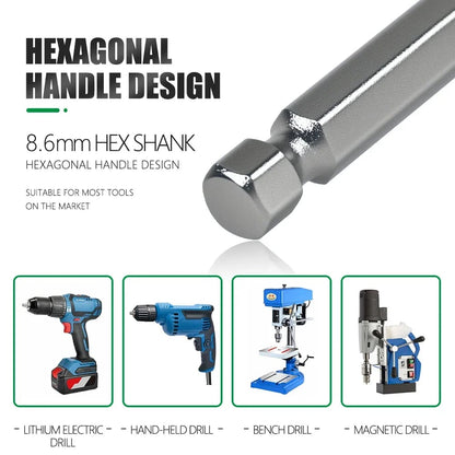 Heavy-Duty 1/4" Hex Shank Hole Saw & Coring Bit