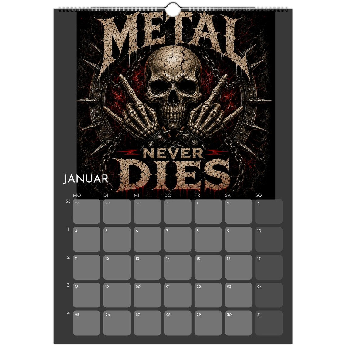 Heavy Metal Calendar 2027