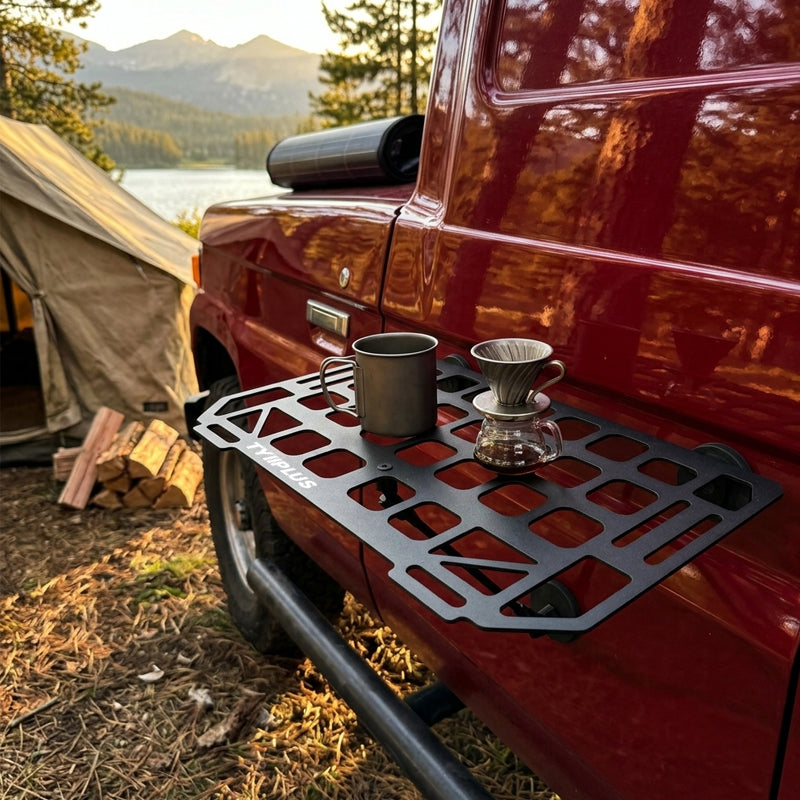 Heavy-Duty Magnetic Vehicle Side Table | Portable Grid Camp Desk