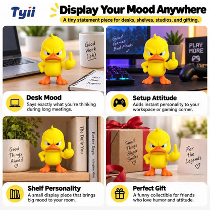 TYII Funny Angry Duck Figurine