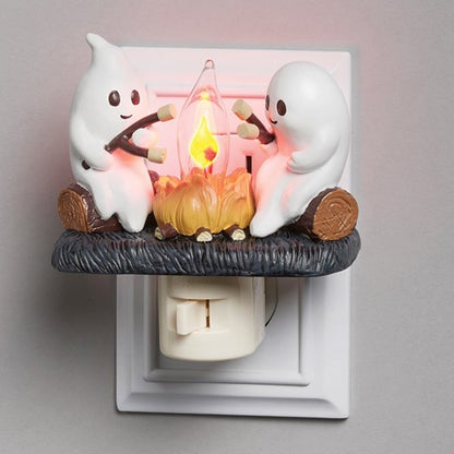 👻Cute Ghost Campfire Halloween Nightlight🔥