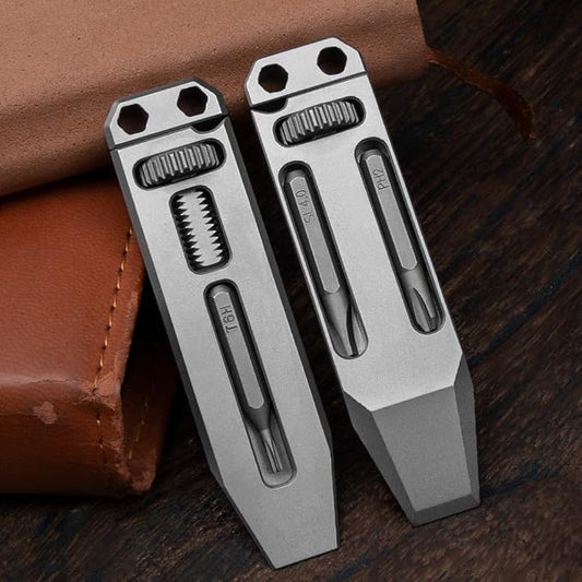 Compact Grade‑5 Titanium Pocket Pry Multi‑Tool